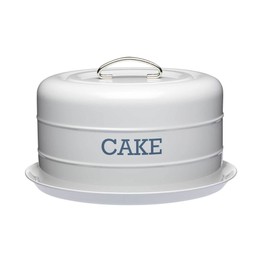KitchenCraft Living Nostalgia French Grey Domed Cake Tin