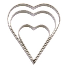 Tala Heart Cutters - Stainless Steel (Set of 3)