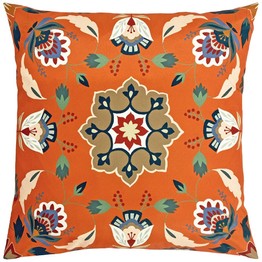 furn Outdoor Cushion Folk Flora Orange 43x43cm