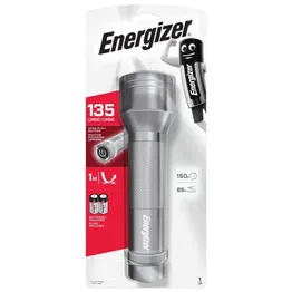 Energizer Value 135 Lumen Metal 2D Torch+ Batteries S8934